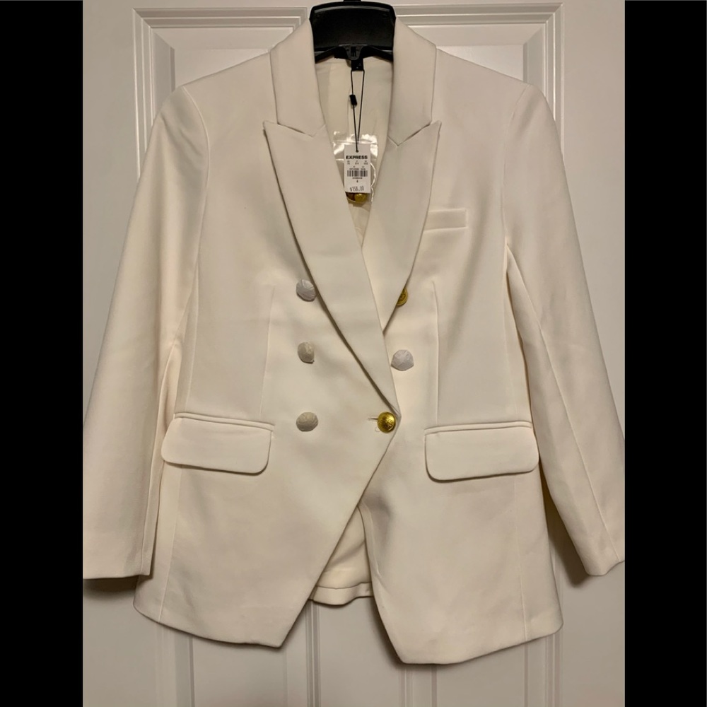 Express white blazer